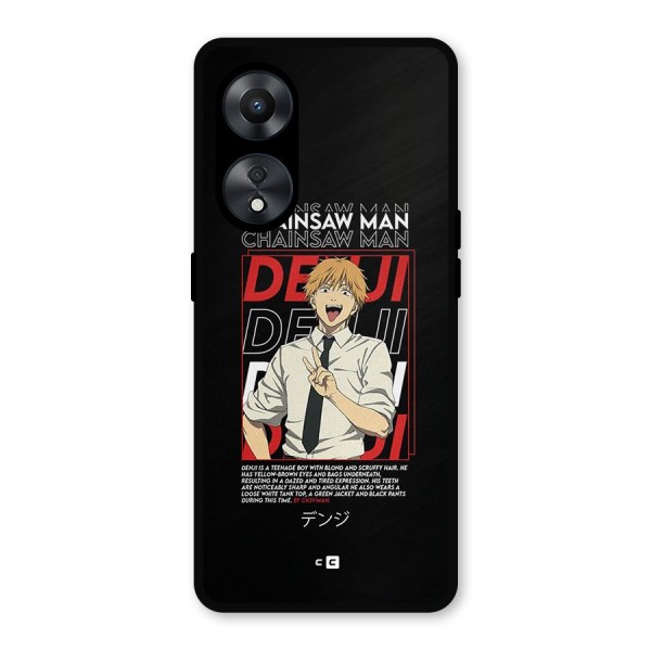 Denji Chainsaw Man Metal Back Case for Oppo A78