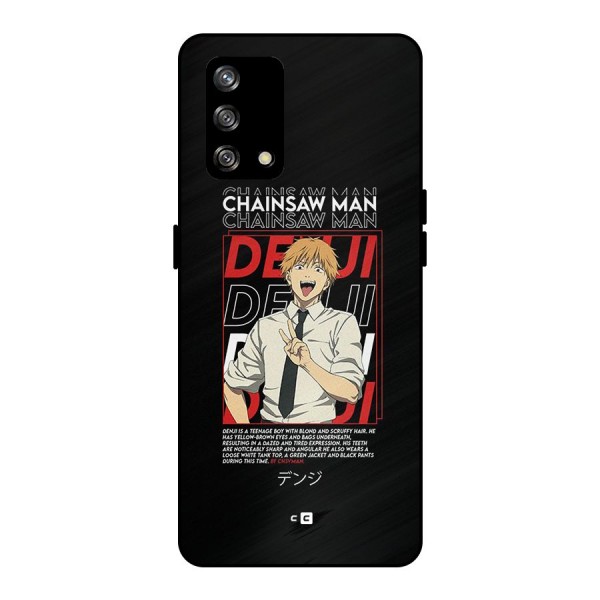 Denji Chainsaw Man Metal Back Case for Oppo F19s