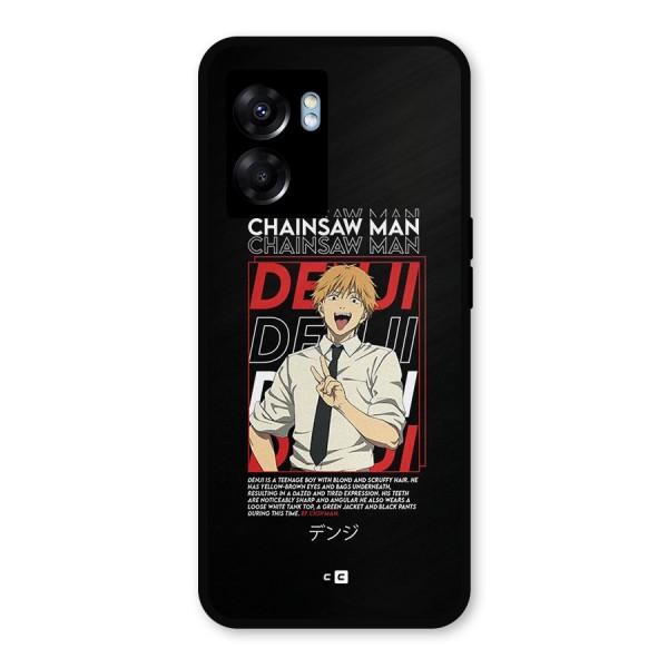 Denji Chainsaw Man Metal Back Case for Oppo K10 (5G)