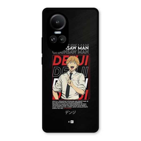 Denji Chainsaw Man Metal Back Case for Oppo Reno10