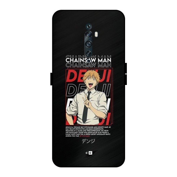 Denji Chainsaw Man Metal Back Case for Oppo Reno2 F