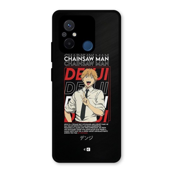 Denji Chainsaw Man Metal Back Case for Poco C55