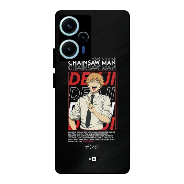 Denji Chainsaw Man Metal Back Case for Poco F5