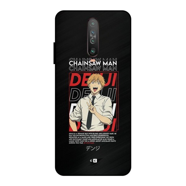 Denji Chainsaw Man Metal Back Case for Poco X2