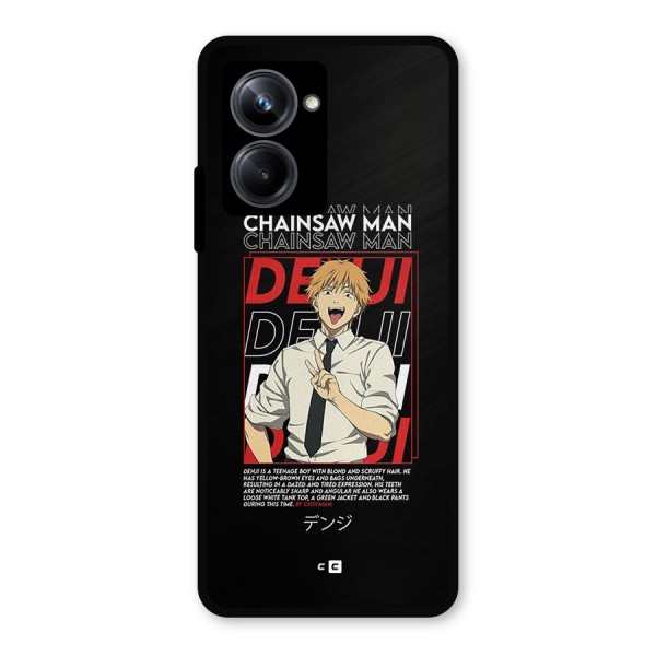 Denji Chainsaw Man Metal Back Case for Realme 10 Pro