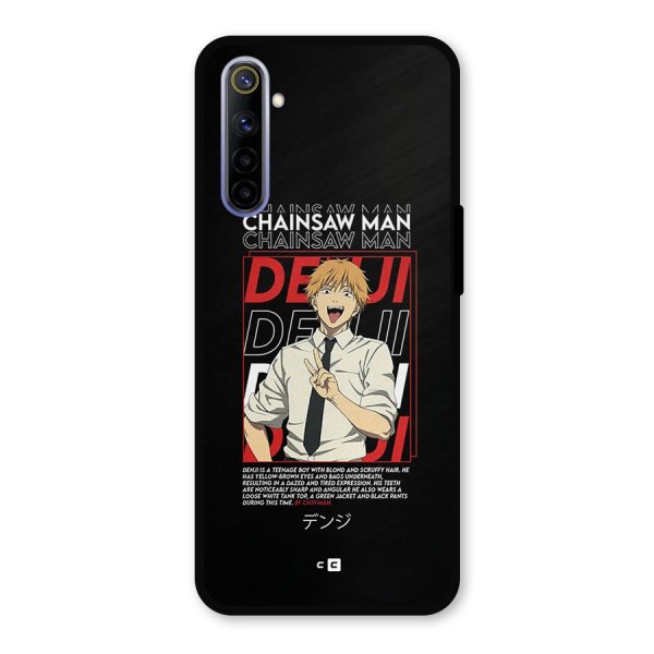 Denji Chainsaw Man Metal Back Case for Realme 6