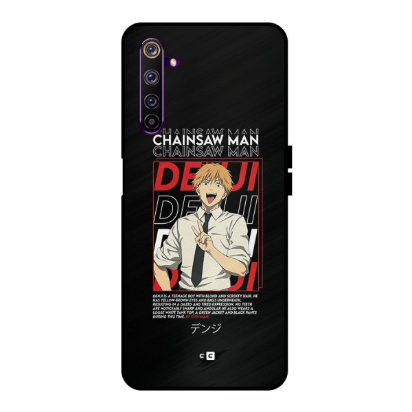 Denji Chainsaw Man Metal Back Case for Realme 6 Pro