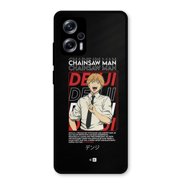 Denji Chainsaw Man Metal Back Case for Redmi K50i