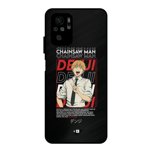 Denji Chainsaw Man Metal Back Case for Redmi Note 10