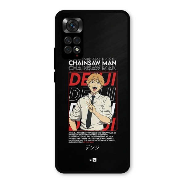 Denji Chainsaw Man Metal Back Case for Redmi Note 11