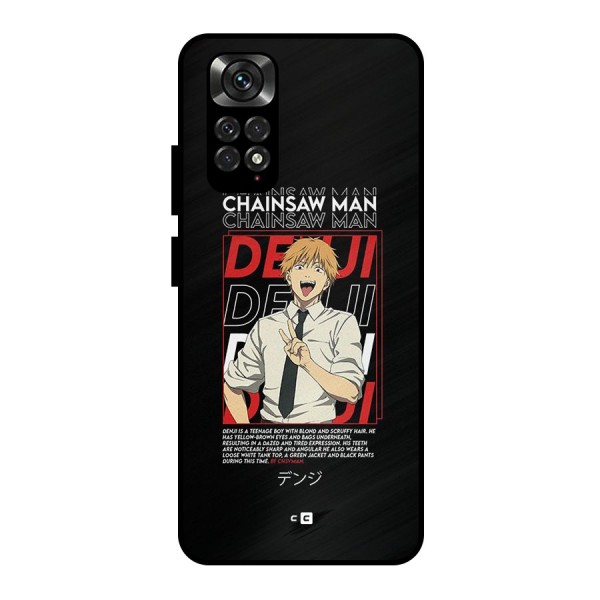 Denji Chainsaw Man Metal Back Case for Redmi Note 11 Pro