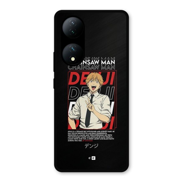 Denji Chainsaw Man Metal Back Case for Vivo T2