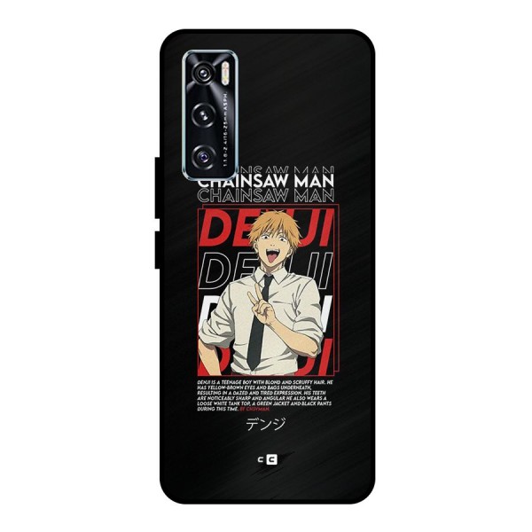 Denji Chainsaw Man Metal Back Case for Vivo V20 SE