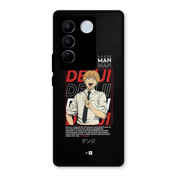 Denji Chainsaw Man Metal Back Case for Vivo V27 Pro