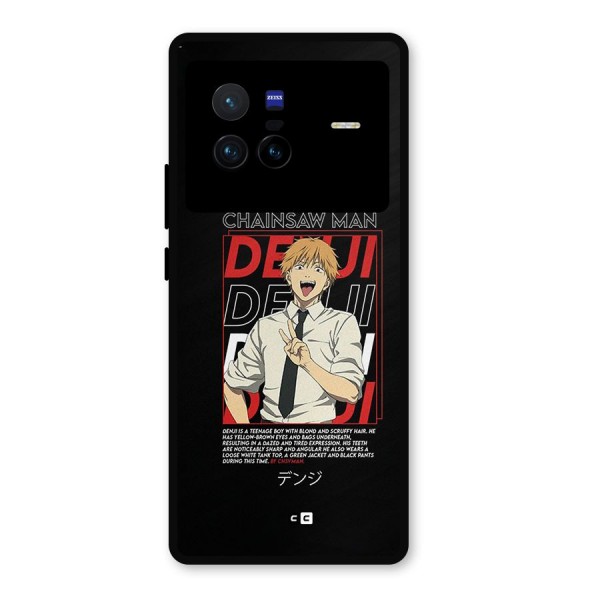 Denji Chainsaw Man Metal Back Case for Vivo X80