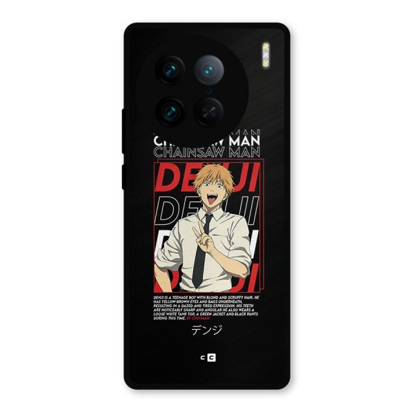 Denji Chainsaw Man Metal Back Case for Vivo X90 Pro