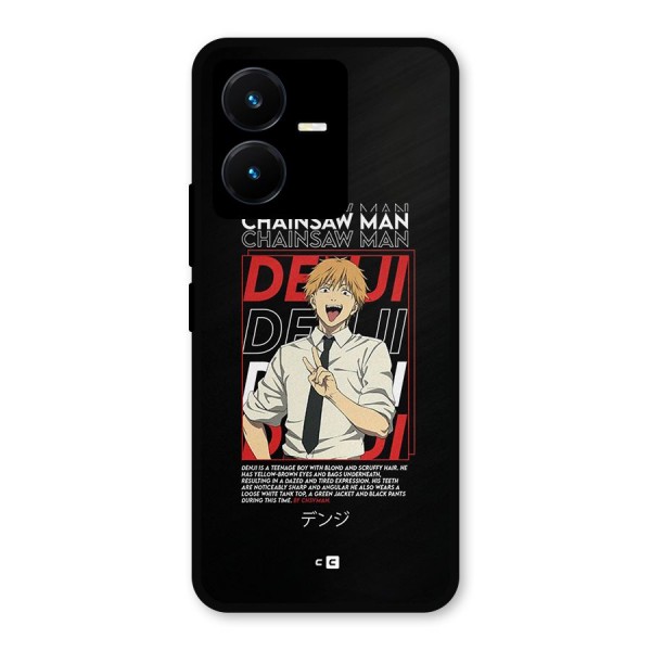 Denji Chainsaw Man Metal Back Case for Vivo Y22s