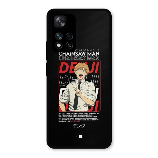 Denji Chainsaw Man Metal Back Case for Xiaomi 11i 5G