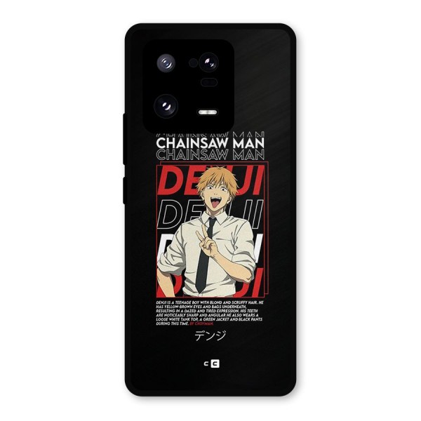 Denji Chainsaw Man Metal Back Case for Xiaomi 13 Pro