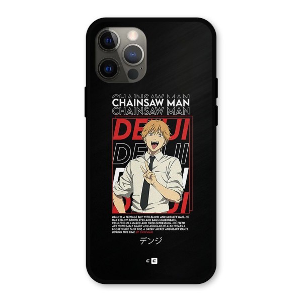 Denji Chainsaw Man Metal Back Case for iPhone 12 Pro