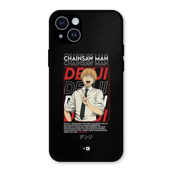 Denji Chainsaw Man Metal Back Case for iPhone 14