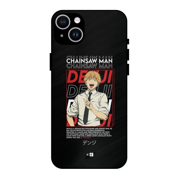 Denji Chainsaw Man Metal Back Case for iPhone 14 Plus