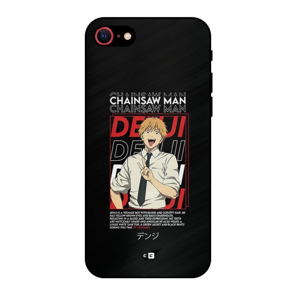 Denji Chainsaw Man Metal Back Case for iPhone 8
