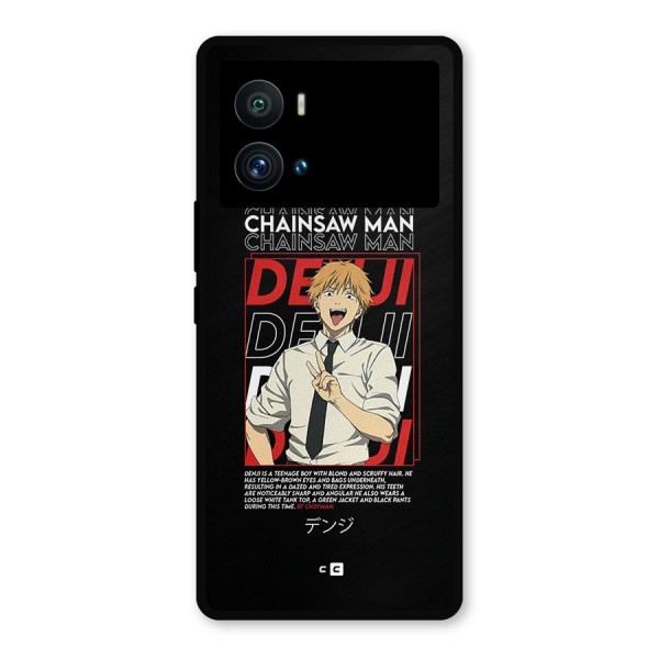 Denji Chainsaw Man Metal Back Case for iQOO 9 Pro