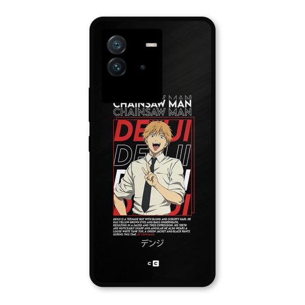 Denji Chainsaw Man Metal Back Case for iQOO Neo 6 5G