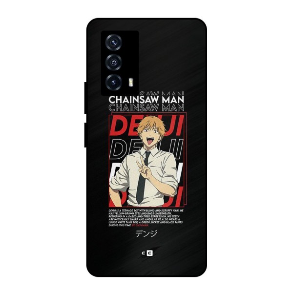 Denji Chainsaw Man Metal Back Case for iQOO Z5