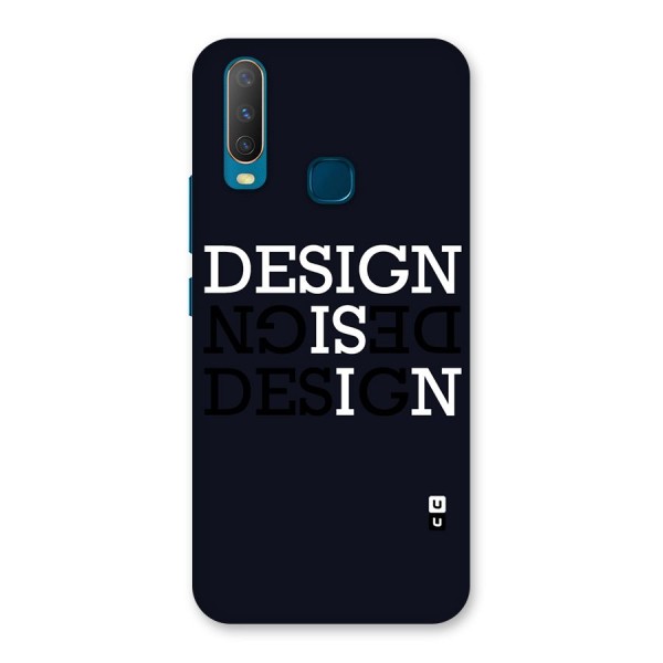Design is In Typography Back Case for Vivo Y12