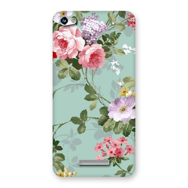 Desinger Floral Back Case for Micromax Hue 2