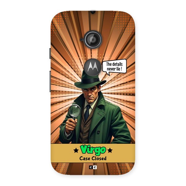 Detective Virgo Back Case for Moto E 2nd Gen