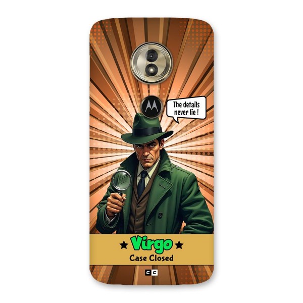 Detective Virgo Back Case for Moto G6 Play