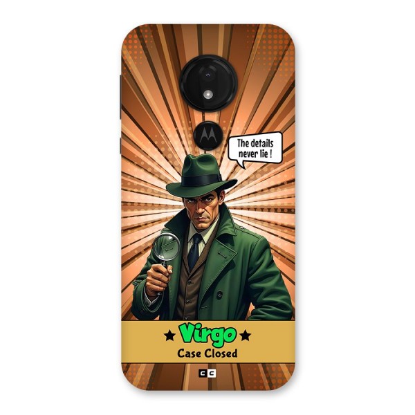 Detective Virgo Back Case for Moto G7 Power