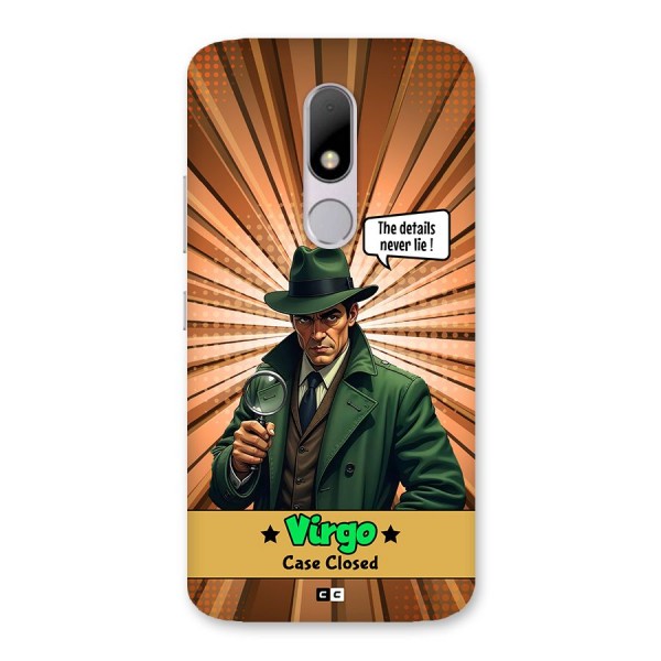 Detective Virgo Back Case for Moto M