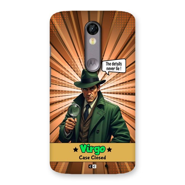 Detective Virgo Back Case for Moto X Force