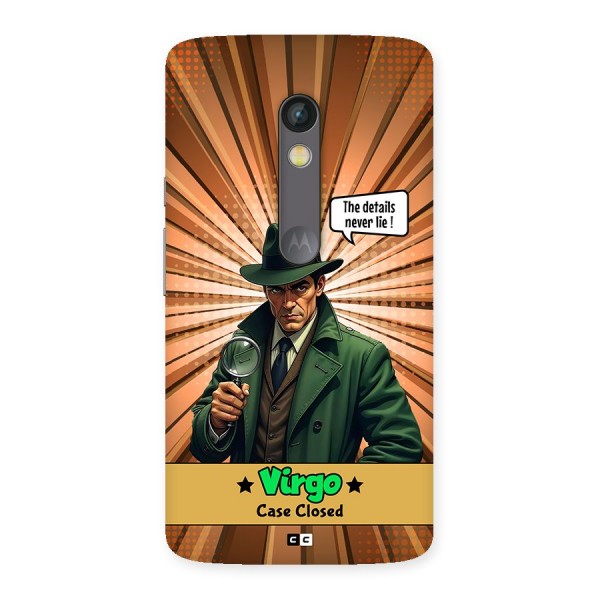 Detective Virgo Back Case for Moto X Play