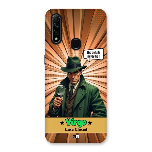 Detective Virgo Back Case for Oppo A31