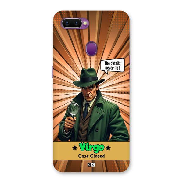 Detective Virgo Back Case for Oppo F9