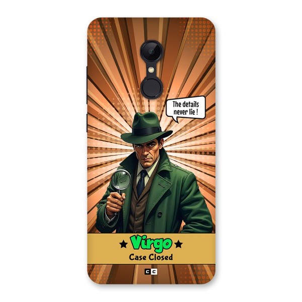 Detective Virgo Back Case for Redmi 5