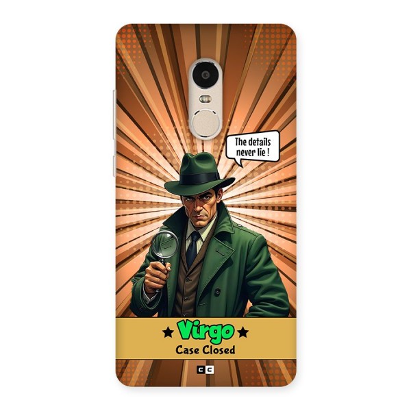 Detective Virgo Back Case for Redmi Note 4