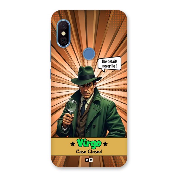 Detective Virgo Back Case for Redmi Note 6 Pro