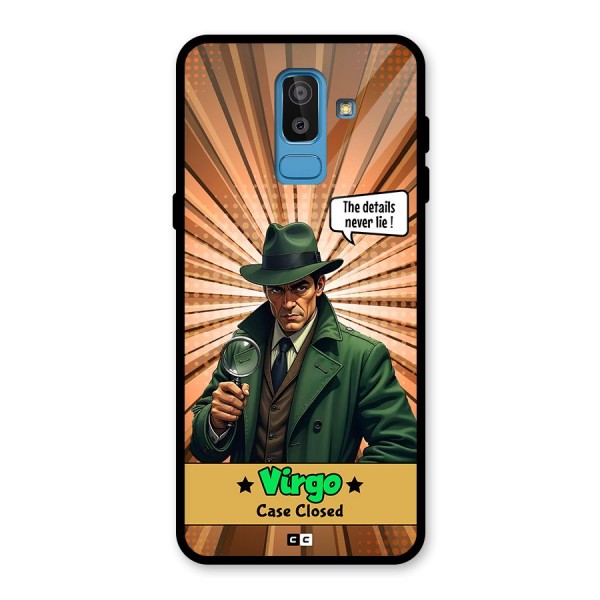 Detective Virgo Glass Back Case for Galaxy J8