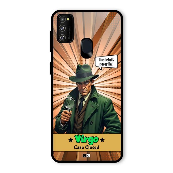 Detective Virgo Glass Back Case for Galaxy M21