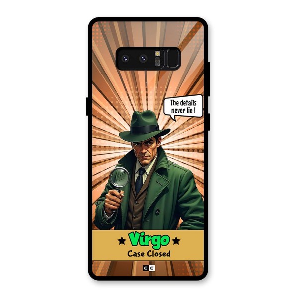 Detective Virgo Glass Back Case for Galaxy Note 8