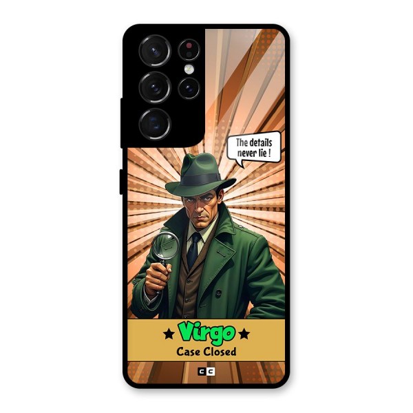 Detective Virgo Glass Back Case for Galaxy S21 Ultra 5G