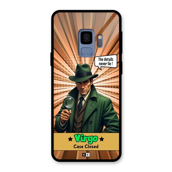 Detective Virgo Glass Back Case for Galaxy S9