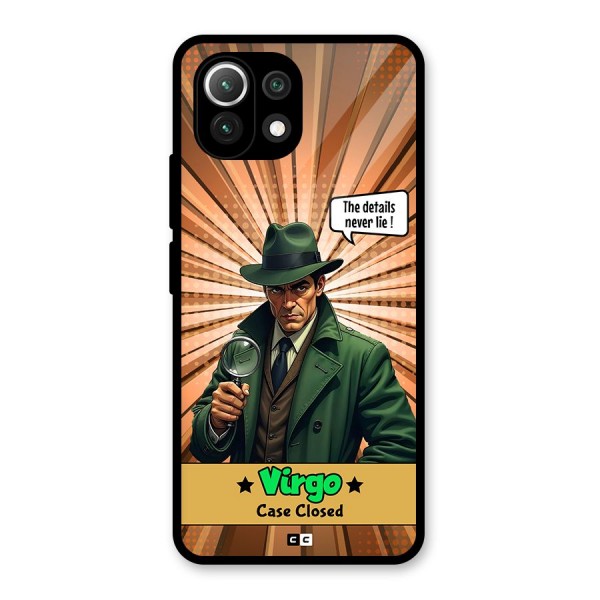 Detective Virgo Glass Back Case for Mi 11 Lite