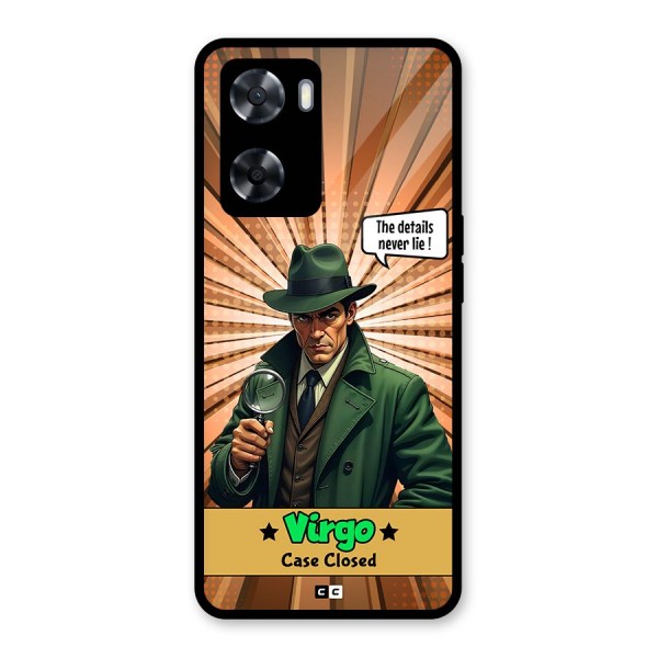 Detective Virgo Glass Back Case for Oppo A57 2022